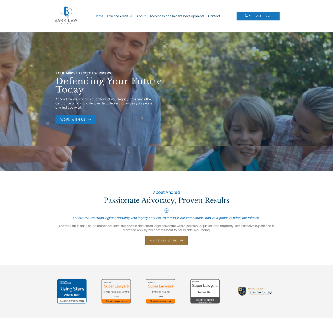 Custom law firm website design